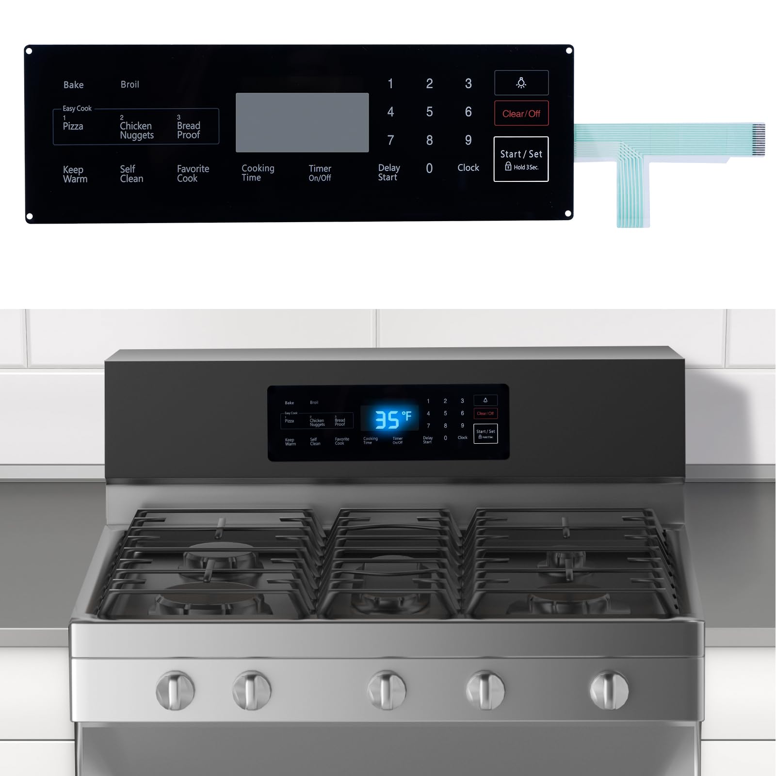 Amazon.com: Upgrade DG34-00025A Range Membrane Switch Touchpad